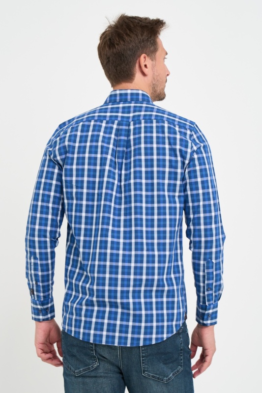 Lee Cooper - Camasa barbat regular cu model si buzunare aplicate - Img 4