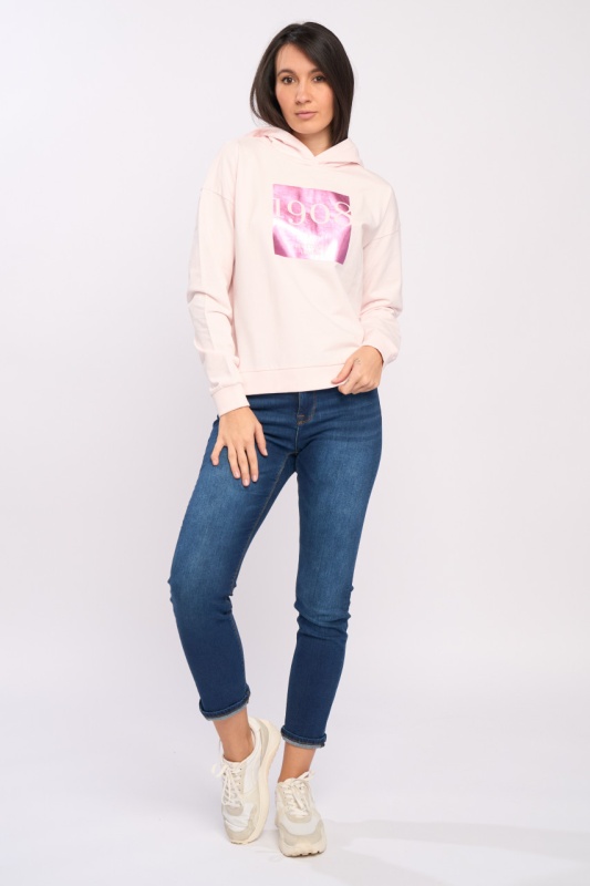 Lee Cooper - Hanorac dama cu gluga si imprimeu - Img 5