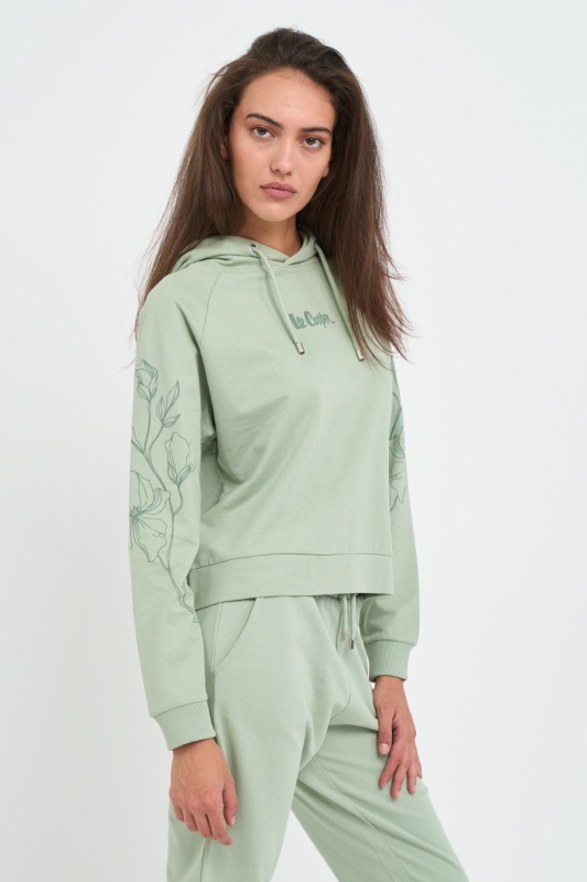 Lee Cooper - Hanorac dama cu imprimeu floral si logo - Img 7