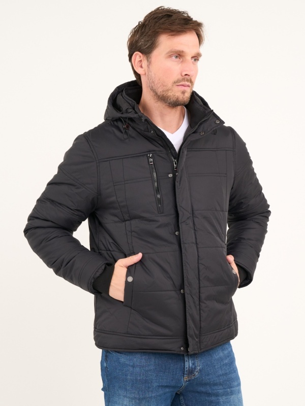 Lee Cooper - Jacheta barbat groasa cu gluga si buzunare - Img 5