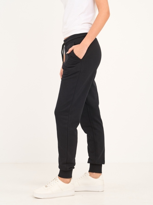 Lee Cooper - Pantaloni sport dama cu buzunare si logo aplicat - Img 5