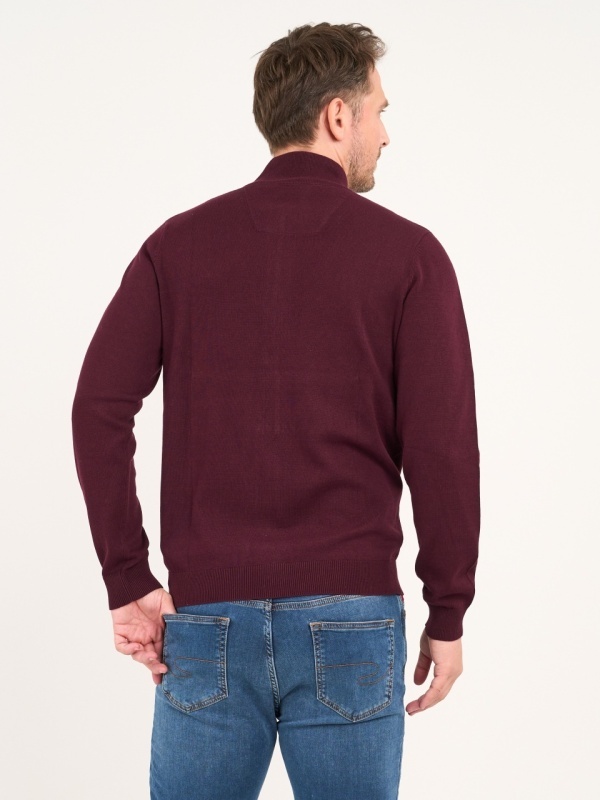 Lee Cooper - Pulover barbat cu fermoar de culoare uniforma - Img 3