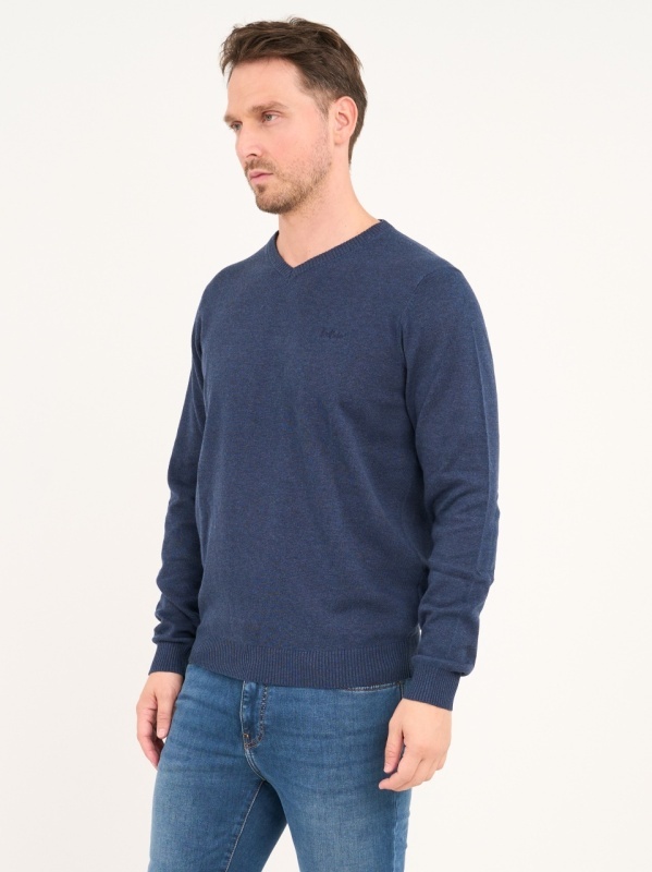Lee Cooper - Pulover barbat cu maneca lunga de culoare uniforma - Img 5