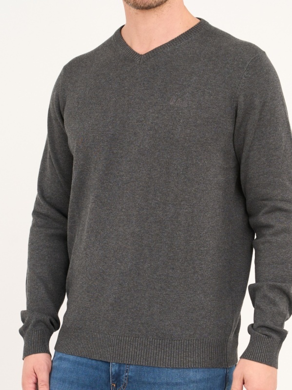 Lee Cooper - Pulover barbat cu maneca lunga de culoare uniforma - Img 3