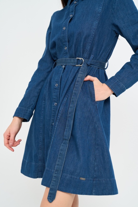 Lee Cooper - Rochie dama din denim cu buzunare - Img 3