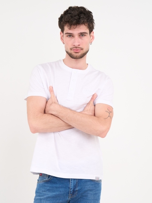 Lee Cooper - Tricou barbat cu detalii si nasturi - Img 7