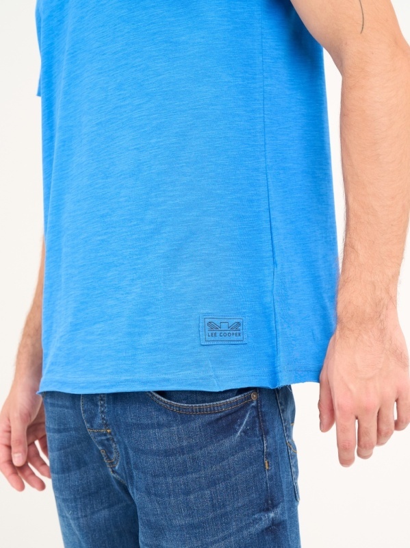 Lee Cooper - Tricou barbat cu maneca scurta de culoare uniforma - Img 4