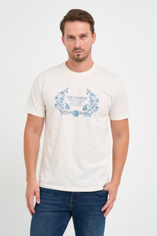 Lee Cooper - Tricou barbat cu maneca scurta si detalii grafice