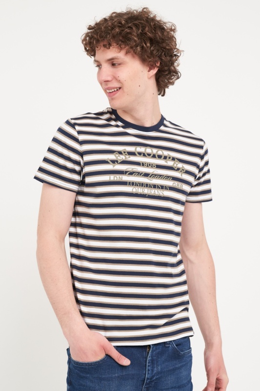 Lee Cooper - Tricou barbat cu model in dungi - Img 6
