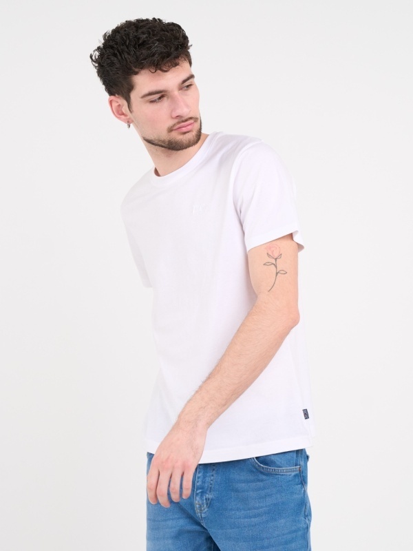 Lee Cooper - Tricou barbat de culoare uniforma cu detalii logo - Img 6