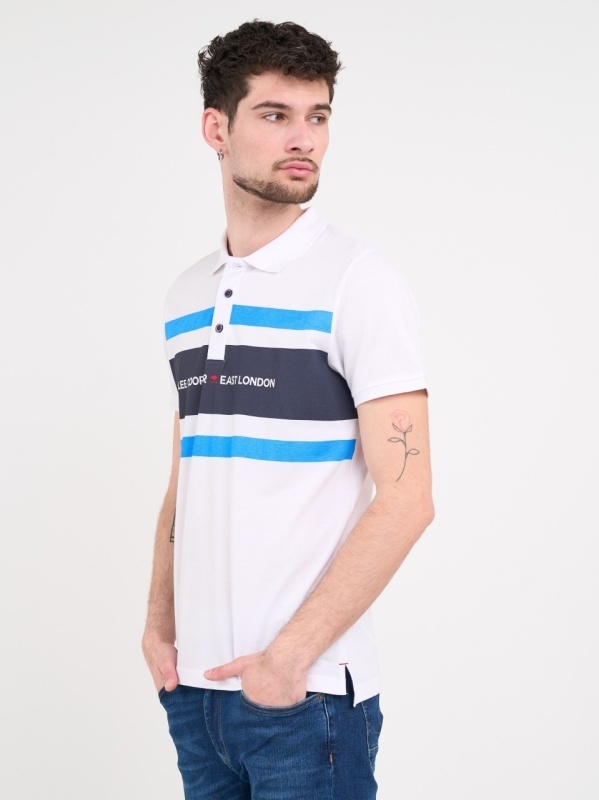 Lee Cooper - Tricou barbat polo cu imprimeu logo - Img 7