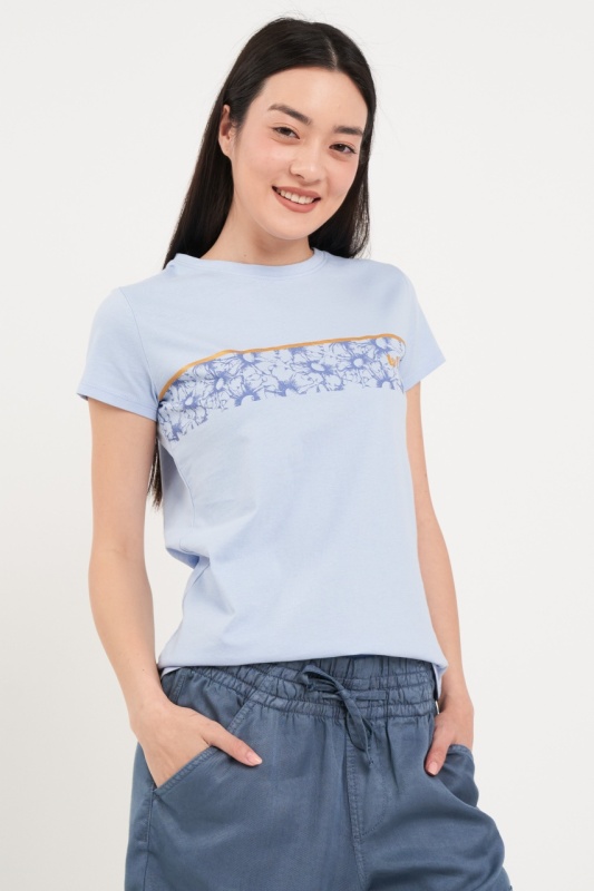 Lee Cooper - Tricou dama cu imprimeu floral cu logo - Img 2