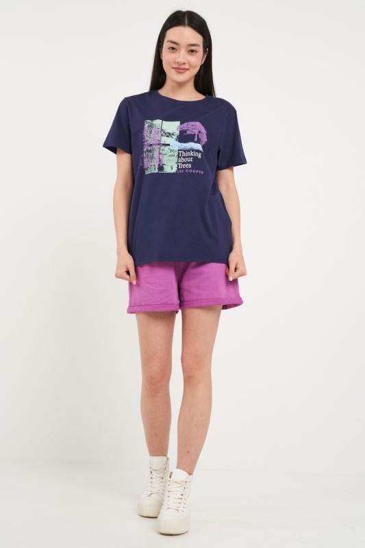 Lee Cooper - Tricou dama cu maneca scurta si imprimeu - Img 6