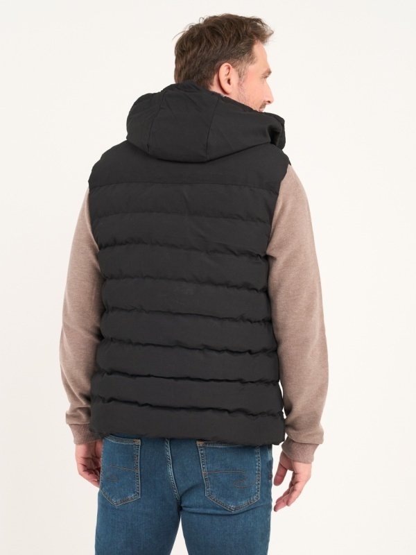 Lee Cooper - Vesta barbat cu gluga si detalii logo - Img 4