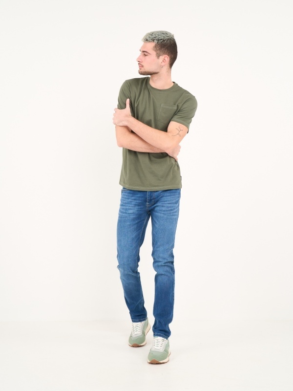 Timeout - Blugi barbat slim cu aspect decolorat - Img 10