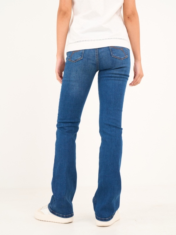 Timeout - Blugi dama bootcut cu aspect decolorat - Img 5