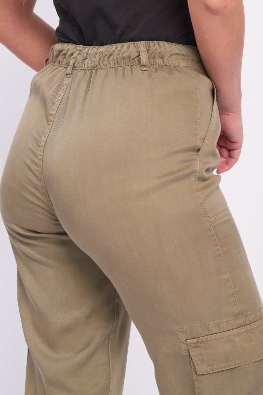 Timeout - Pantaloni lungi dama cu buzunare de culoare uniforma - Img 11
