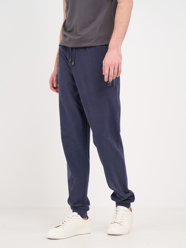 Timeout - Pantaloni sport barbat cu buzunare si detalii logo - Img 7