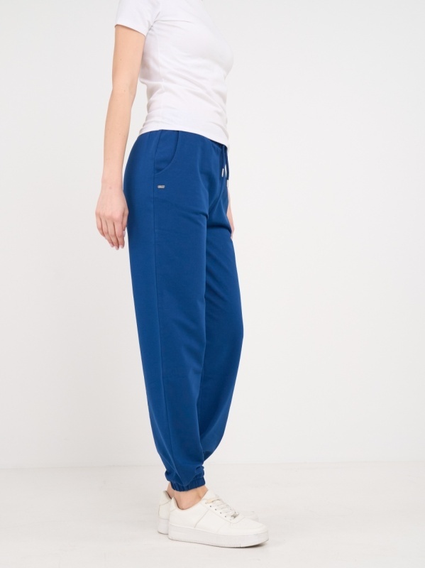 Timeout - Pantaloni sport dama cu buzunare de culoare uniforma - Img 4