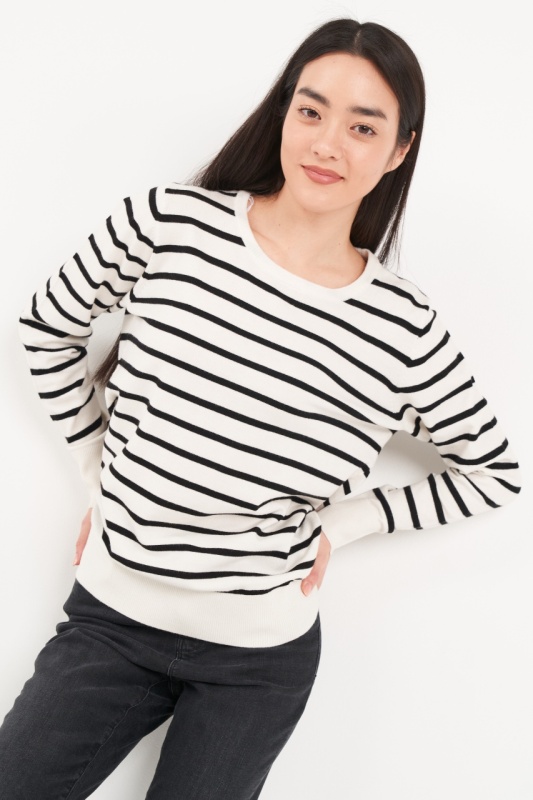 Timeout - Pulover dama cu model in dungi - Img 4