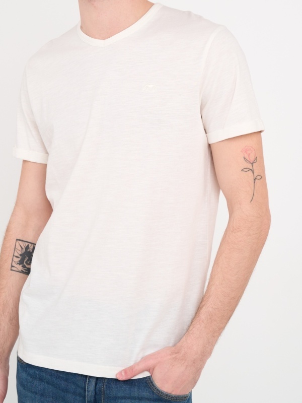 Timeout - Tricou barbat cu maneca scurta de culoare uniforma - Img 2