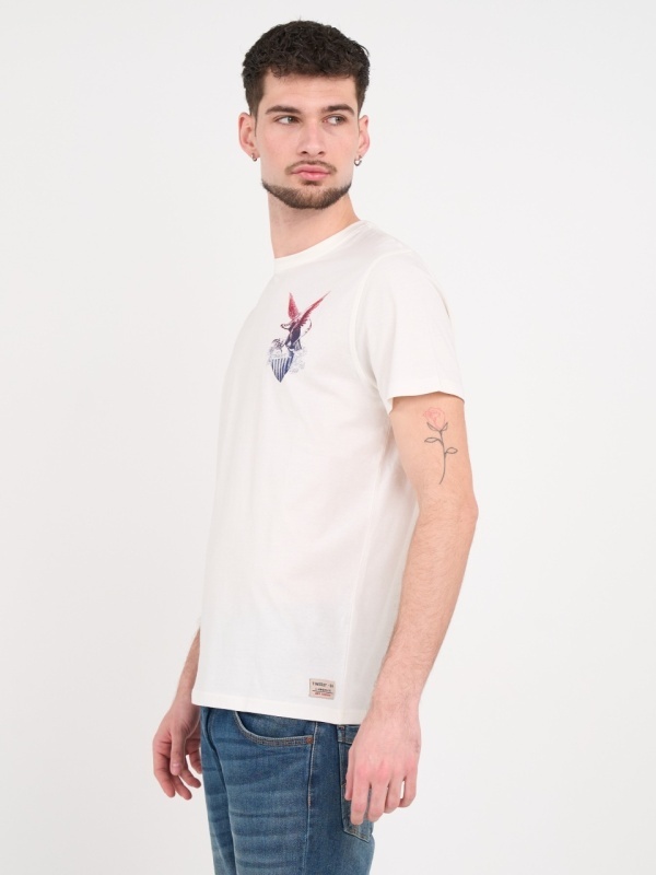 Timeout - Tricou barbat cu maneca scurta si imprimeu logo - Img 4