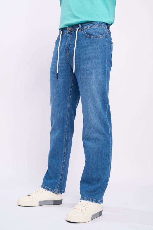 Kenvelo - Blugi barbat jogger cu aspect usor decolorat - Img 6