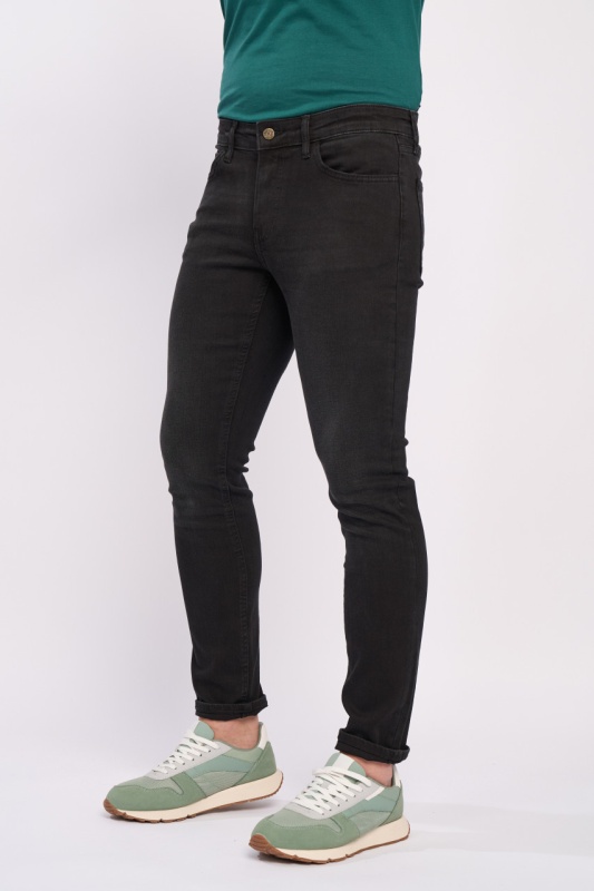 Kenvelo - Blugi barbat superslim de culoare inchisa - Img 4