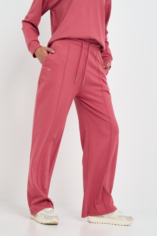 Kenvelo - Pantaloni sport dama lejeri de culoare uniforma - Img 4