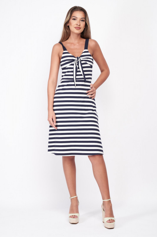 Kenvelo - Rochie scurta cu model in dungi