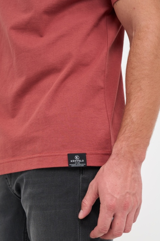 Kenvelo - Tricou barbat cu imprimeu texturat si logo - Img 3
