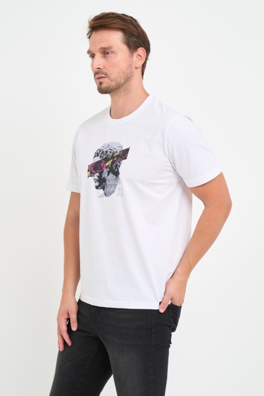 Kenvelo - Tricou barbat cu logo si detalii grafice - Img 6
