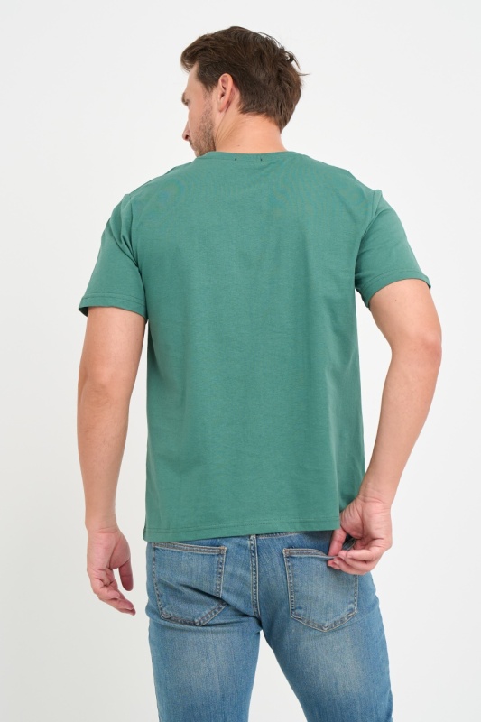 Kenvelo - Tricou barbat cu logo si imprimeu detalii grafice - Img 4