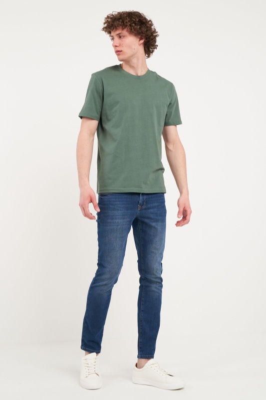 Kenvelo - Tricou barbat de culoare uniforma - Img 2