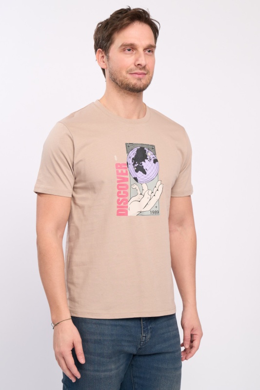 Kenvelo - Tricou barbat maneca scurta cu imprimeu - Img 4
