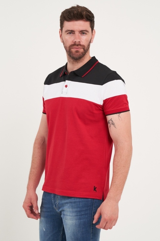 Kenvelo - Tricou barbat polo multicolor - Img 6