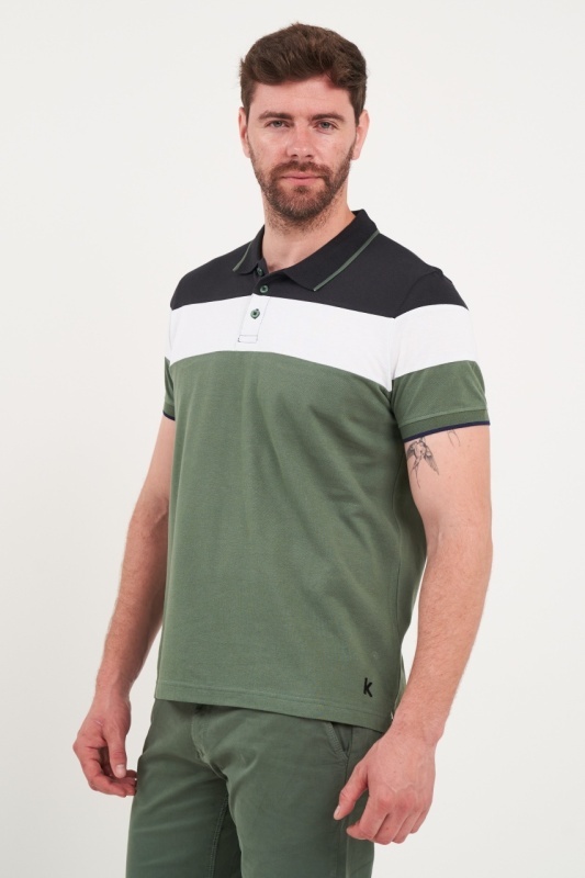 Kenvelo - Tricou barbat polo multicolor - Img 5