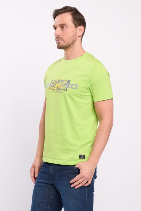 Kenvelo - Tricou cu maneca scurta barbat si imprimeu text - Img 6