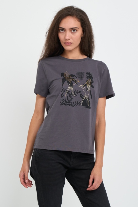 Kenvelo - Tricou dama cu maneca scurta si imprimeu grafic