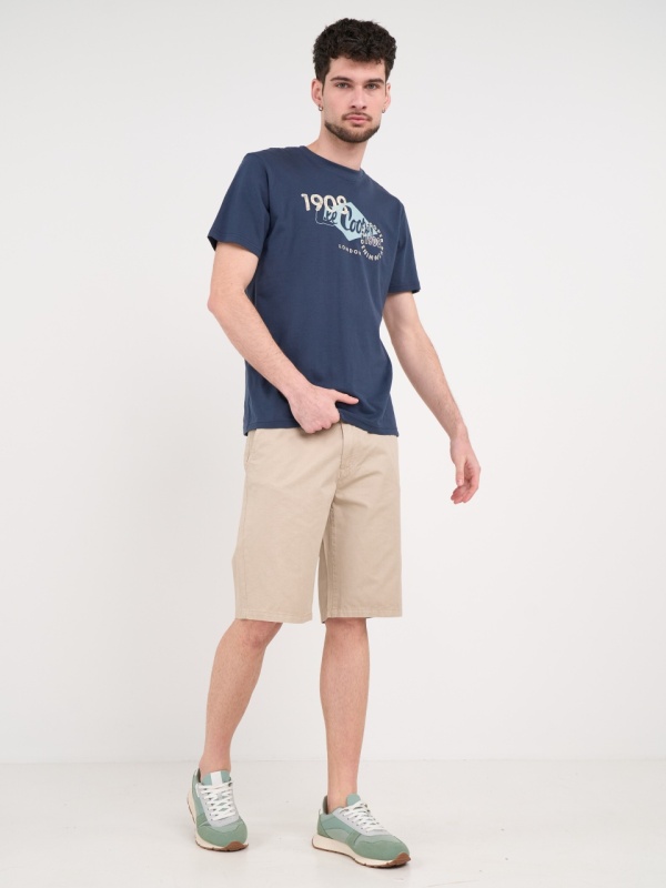 Lee Cooper - Bermude barbat de culoare uniforma - Img 9