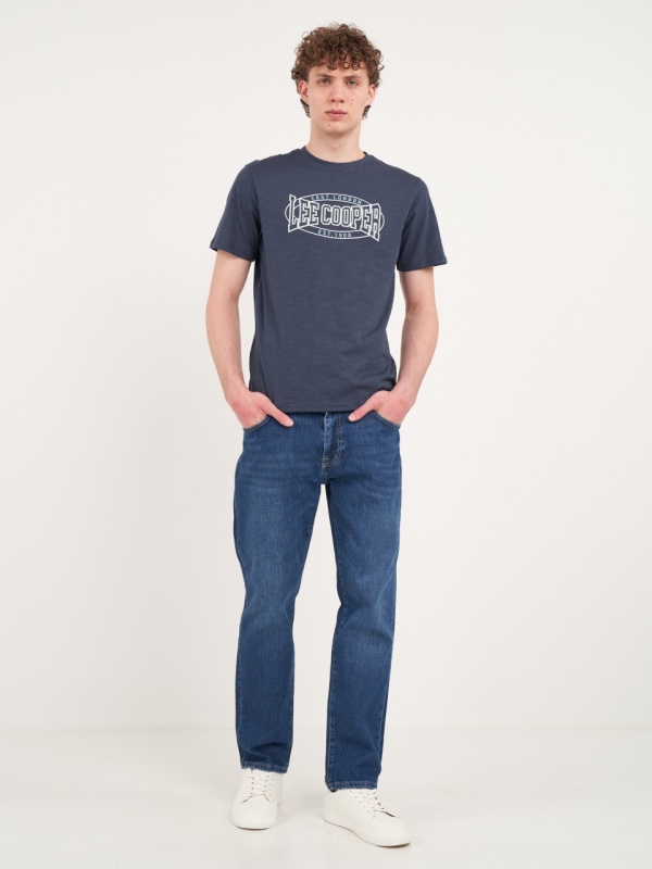Lee Cooper - Blugi barbat regular cu aspect usor decolorat - Img 9