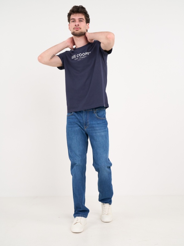 Lee Cooper - Blugi barbat regular cu aspect usor decolorat - Img 9