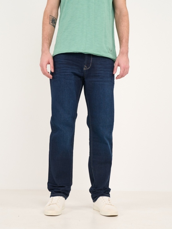Lee Cooper - Blugi barbat regular de culoare uniforma - Img 7