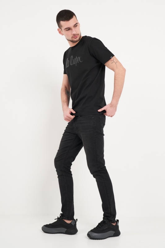 Lee Cooper - Blugi barbat skinny de culoare inchisa - Img 3