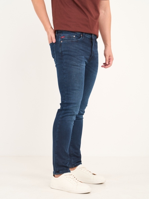 Lee Cooper - Blugi barbat slim cu aspect decolorat - Img 3