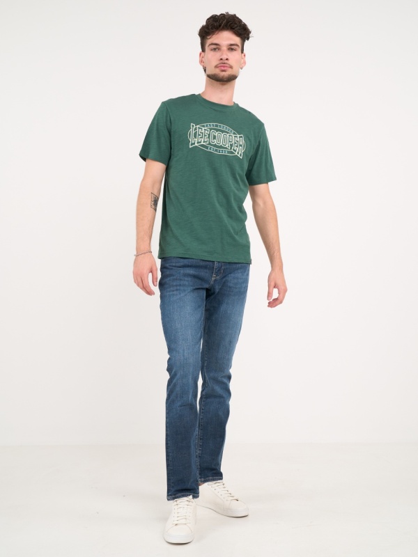 Lee Cooper - Blugi barbat slim cu aspect usor decolorat - Img 9
