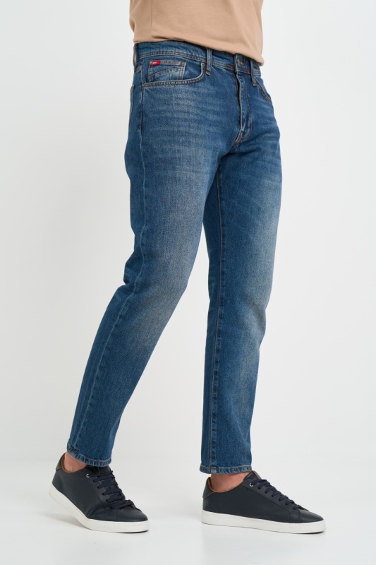 Lee Cooper - Blugi barbat straight aspect usor decolorat - Img 6