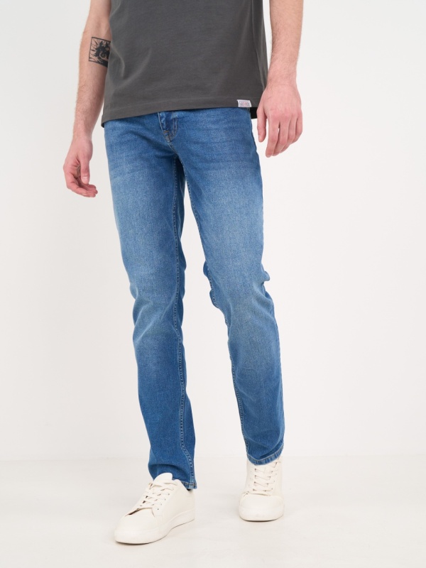 Lee Cooper - Blugi barbat straight cu aspect decolorat - Img 6