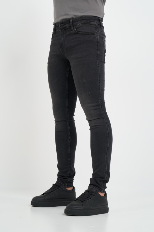 Lee Cooper - Blugi barbat super slim de culoare inchisa si logo - Img 5