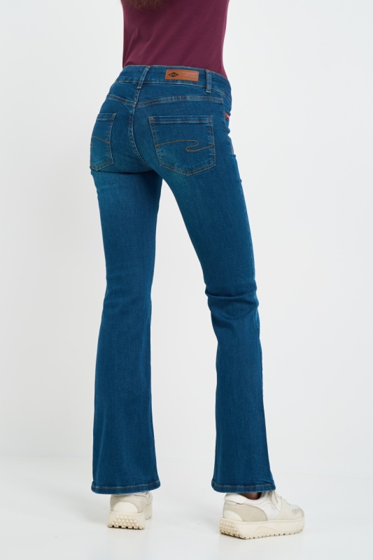 Lee Cooper - Blugi dama bootcut cu buzunare aplicate - Img 2